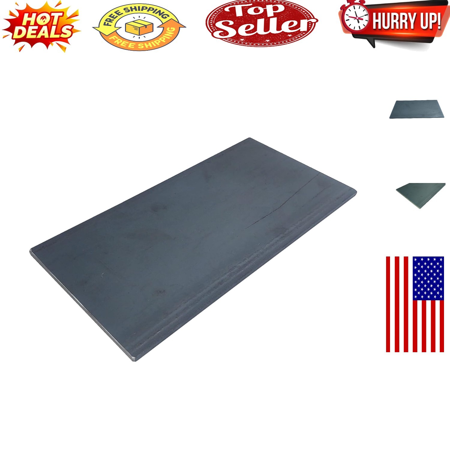 Weldable Hot Rolled Steel Flat Bar 6″x1/4″ – Made in USA