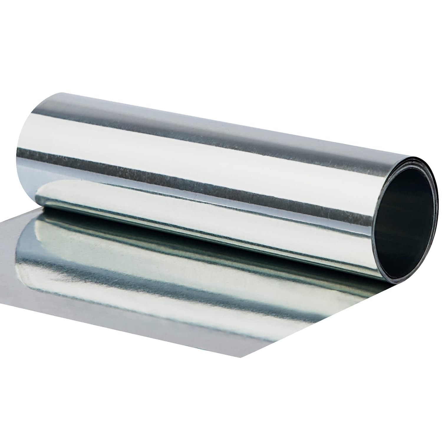 High Purity Zinc Foil, Pure Zn Sheet Plate Metal 0.07x100x1000mm, White
