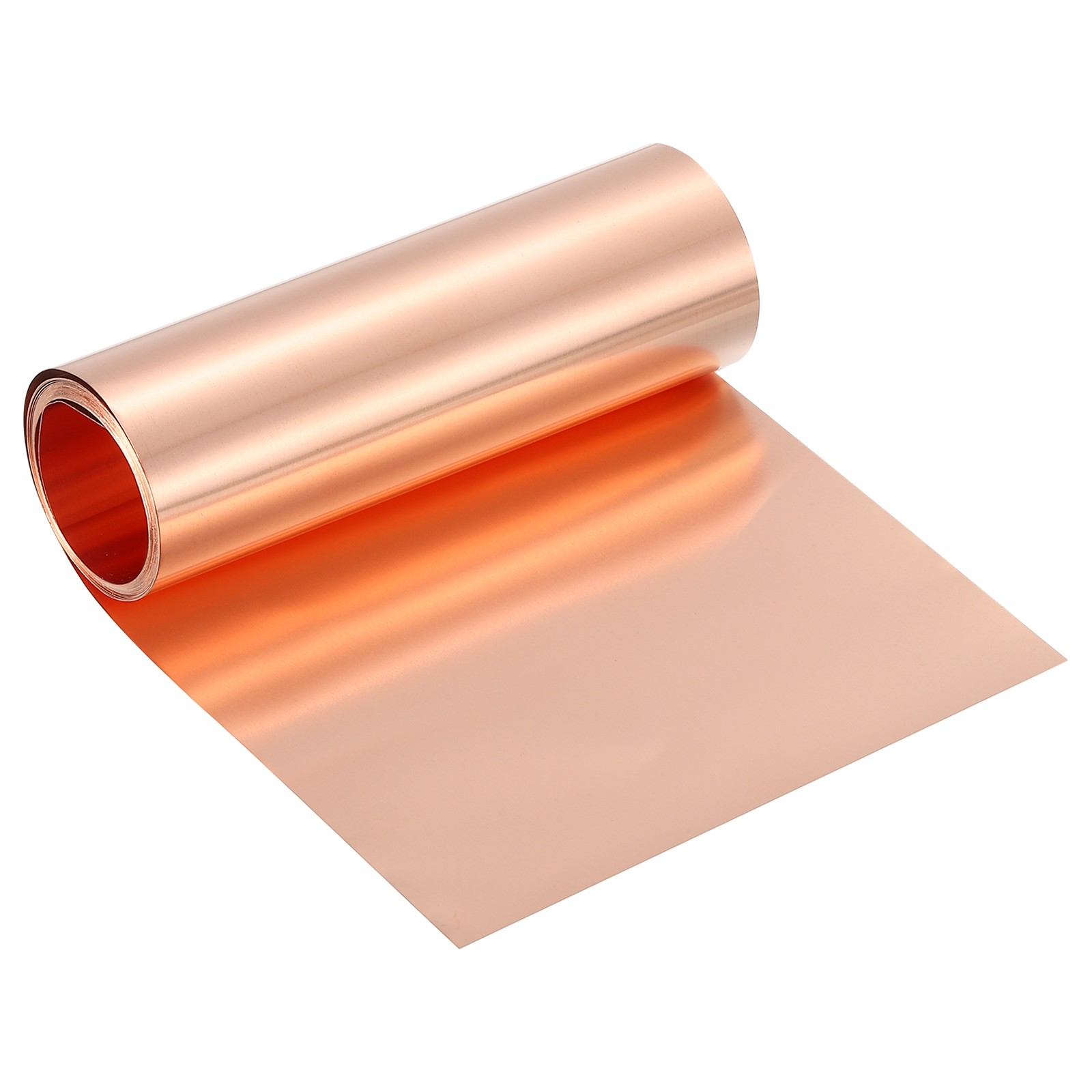 Pure Copper Sheet Roll, 0.05mm 29Ga Thick T2 10Ft x 4in Copper Strip for Craft