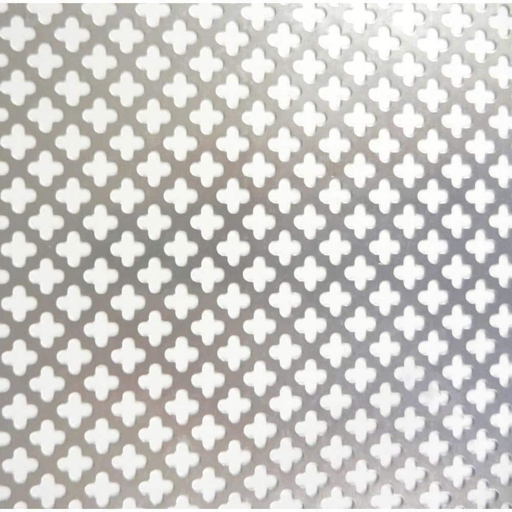 Aluminum Sheet 1 ft x 2 ft Cloverleaf Mill Lightweight Wear-Resistant Perforated