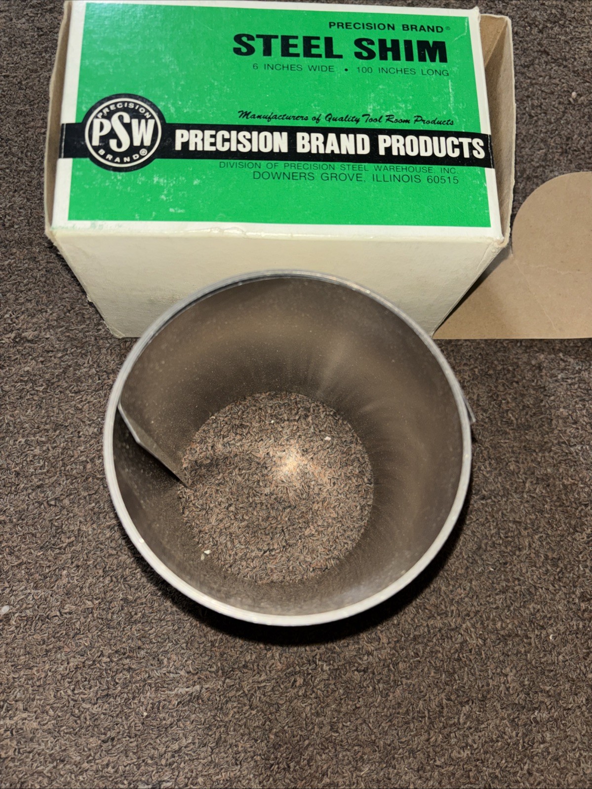 Precision Brand 16480 Steel Shim Stock Roll 0.012″ x 6″ x 100″ A-12