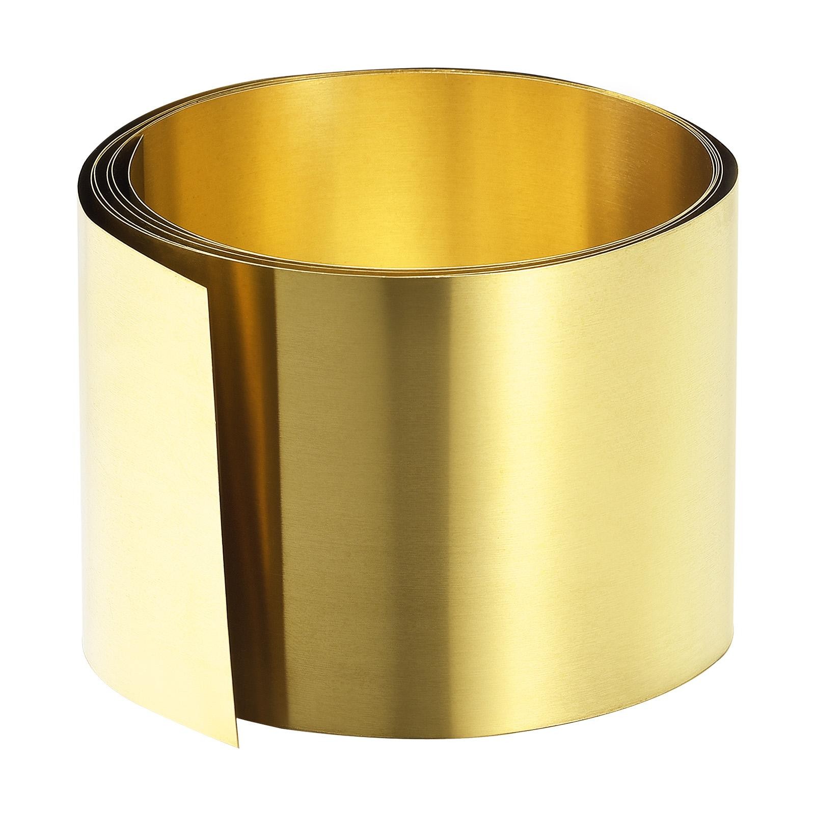 1000mm x 50mm x 0.1mm Brass Sheets Good for Making Machinery