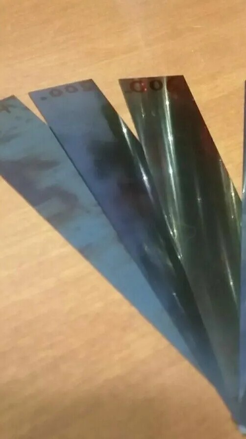 3 Piece Blue Tempered 0.010″ X2″ X 6″ Spring Steel Shim stock .010 010