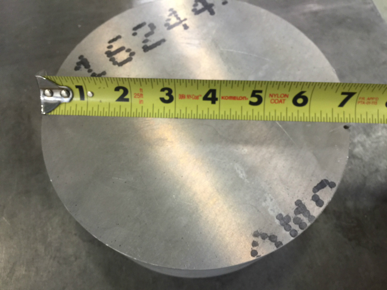 6.5”DIA x 3” 7075 Aluminum
