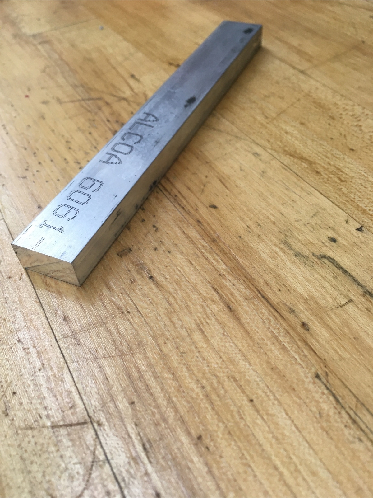 Aluminum 6061 3/8” X 3/4” X 6 Inches Long.