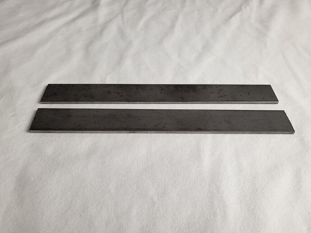 1095 Hot Rolled Carbon Steel 1/8″ x 1″, 9″ bar, Knife Making Stock, 2 pk