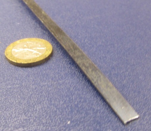 1095 Hard Blue Tempered Spring Steel Shim .008″ Thick x .250″ Wide x 300″ Long
