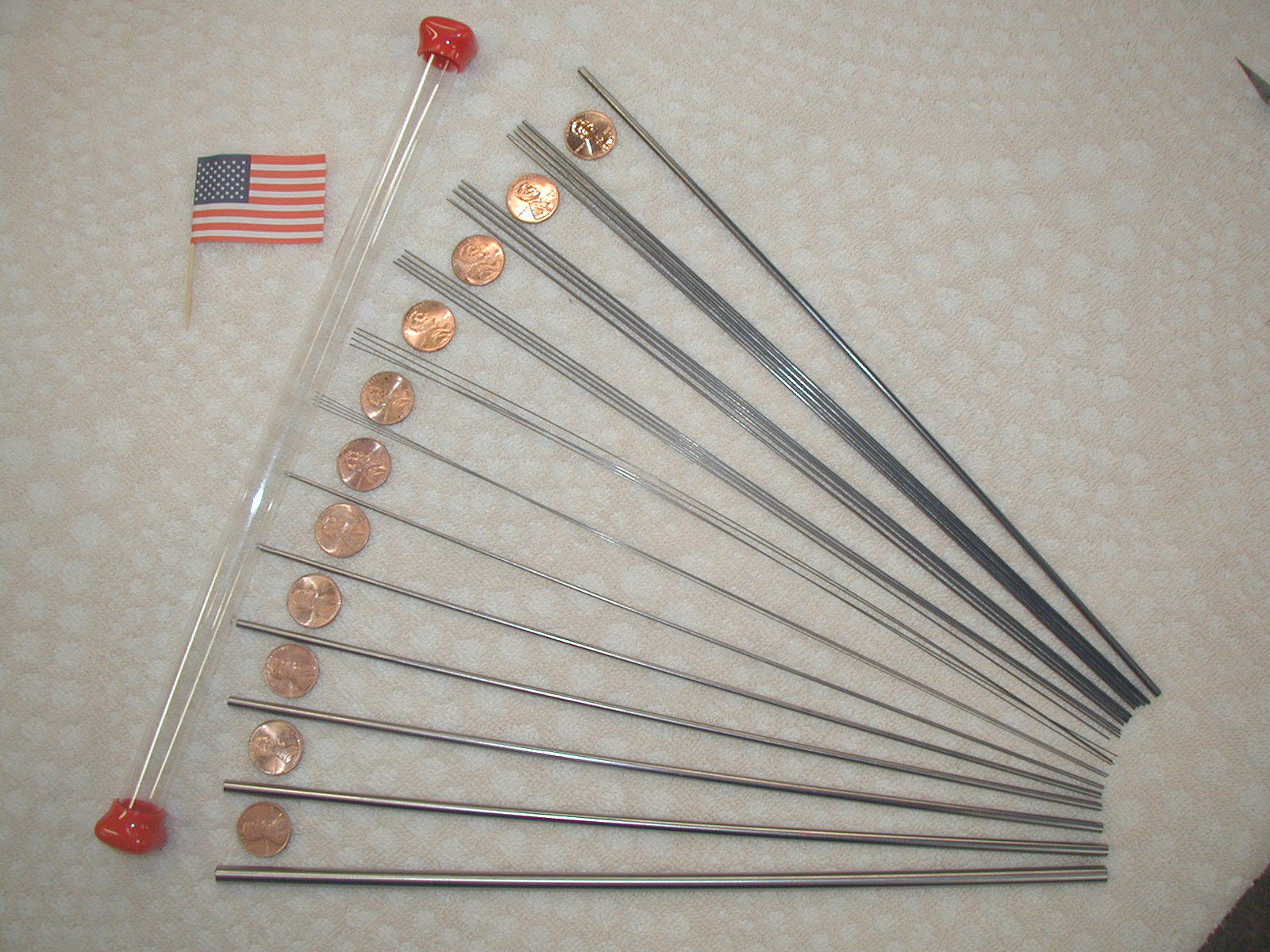 Drill Rod and Music Wire, Small Sizes, 27 Piece Assortment, Tool Steel, Spring