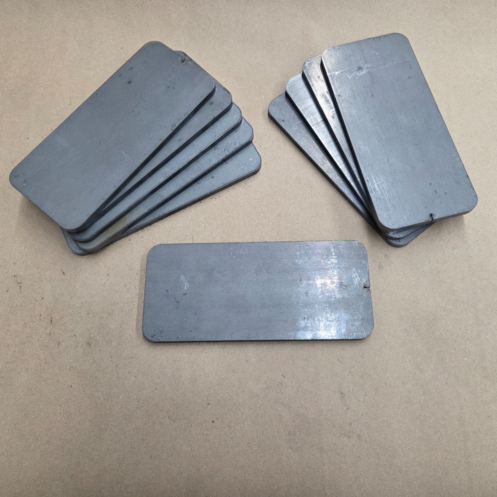 Qty 10 1/4″ thick A36 Mild Steel Plates 3″x7″(+/- 1/4″)Weld Practice Fabrication