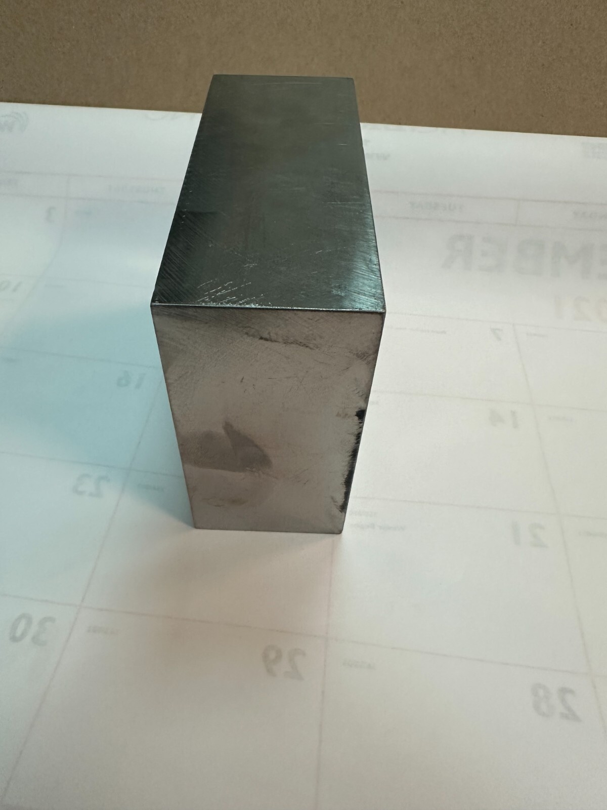 5.0″ X 4.0″ X 2.0″ 6AL-4V Grade 5 Titanium Plate Annealed