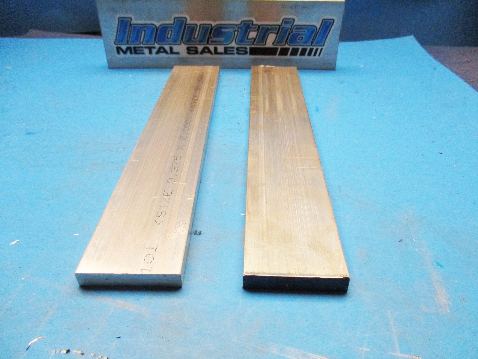 3/8″ x 2″ x 12″-Long 6061 T6511 Aluminum Flat Bar — .375″ x 2″ MILL STOCK 2 PCS