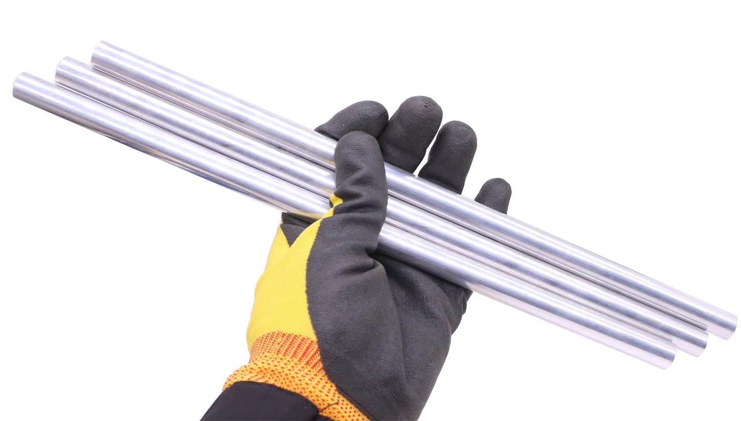 VERNUOS 3 Pieces 1/2″ Diameter 6061 Aluminum Round Rod 12″ Long,+0/ Silver