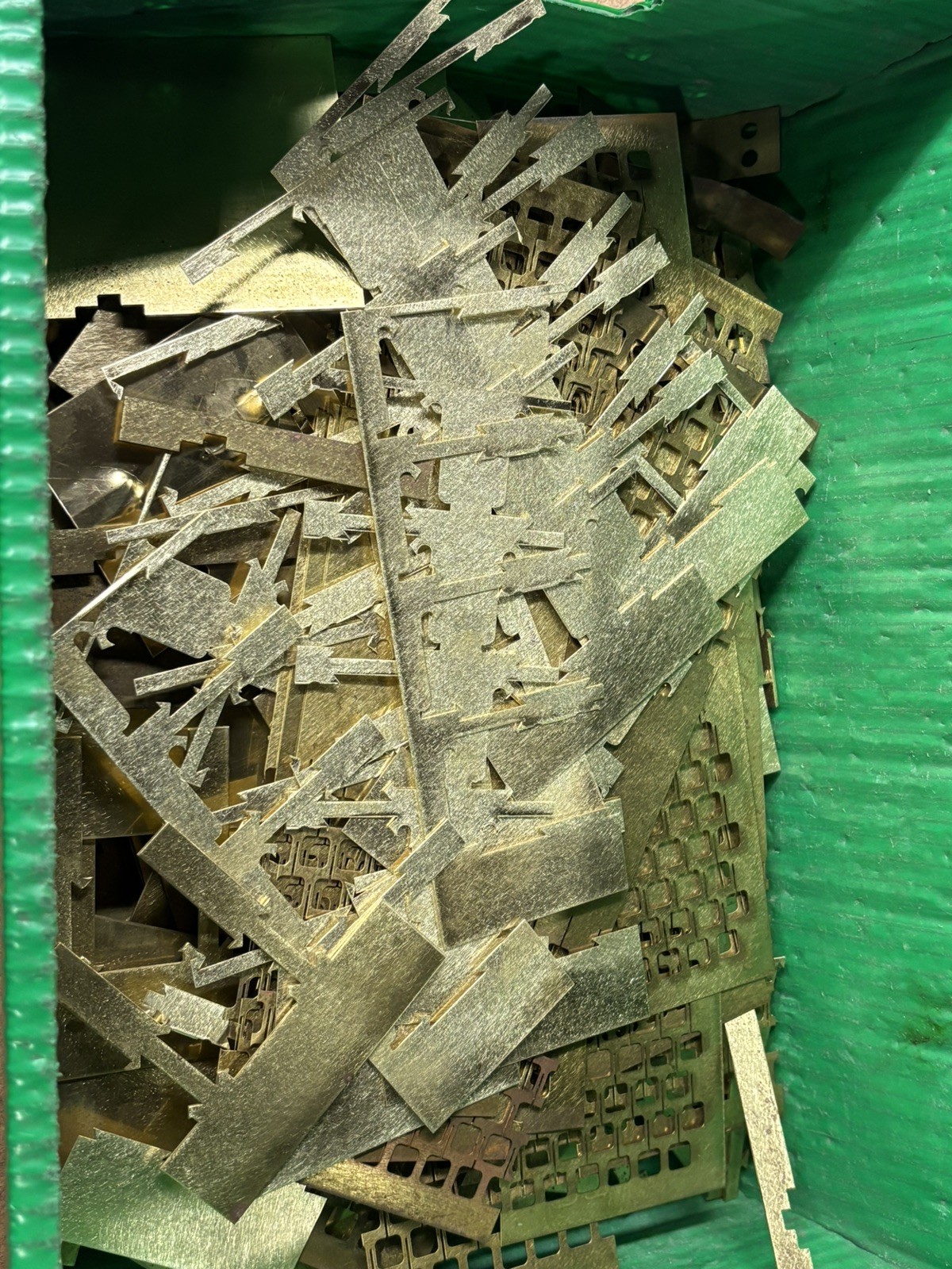 Brass Scrap – 10 Pounds Of Brass Sheet Metal Scrap
