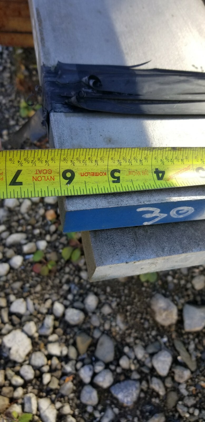 1″ x 6″ X 12″ 304 STAINLESS STEEL FLAT BAR sold in12″ lengths
