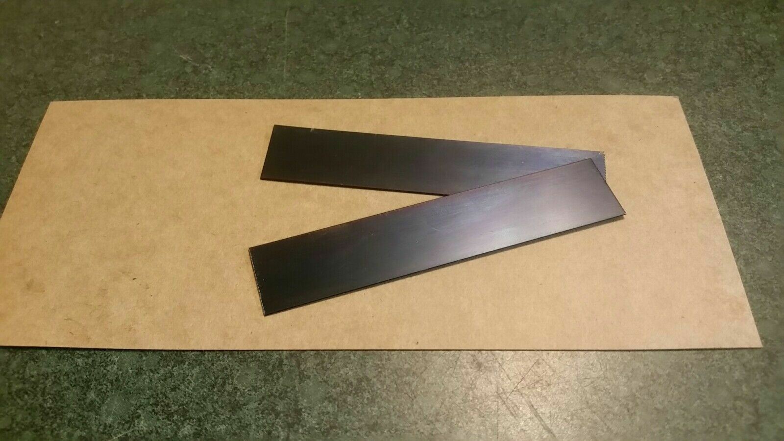 0.020 Blue Tempered spring steel Shim Stock 2 Pieces 020 X 3/4 X 6