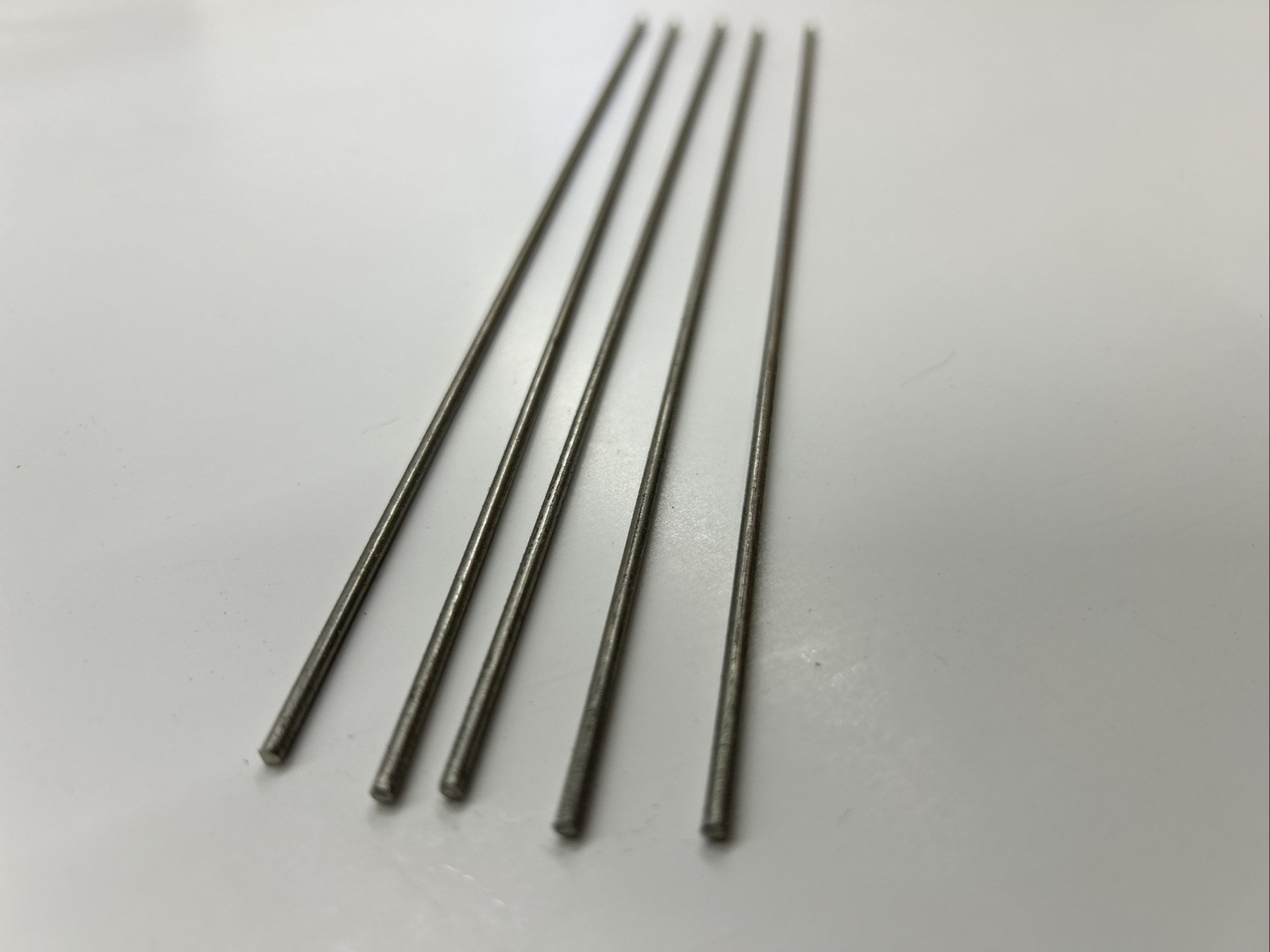 752 18% Nickel Silver 1/8” x 11” 5 Pieces Round Pin stock Turning Knife Making