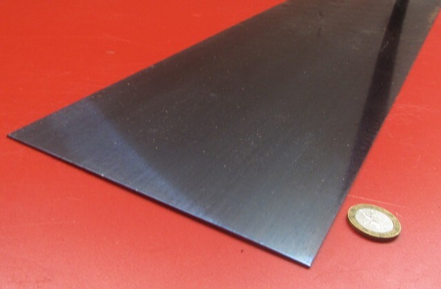 1095 Hard Blue Tempered Spring Steel Shim .010″ Thick x 6.00″ Wide x 12″ Long