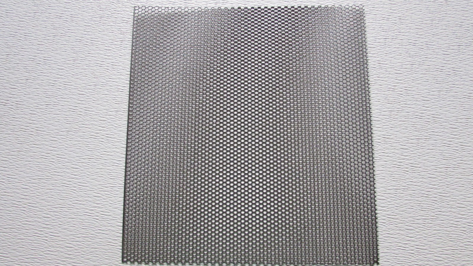 5/32″ HOLES–18 GAUGE– 304 STAINLESS STEEL PERFORATED SHEET — 11″ X 12″
