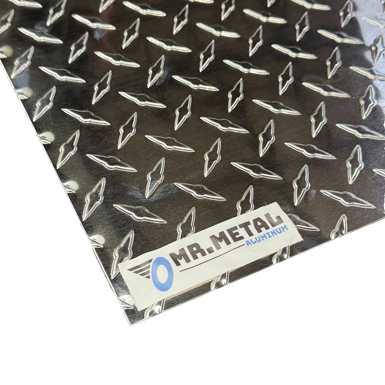 24″ x 96″ Aluminum .025″ Diamond Plate (1/40″) Thick Sheet Trailer, RV, Garages
