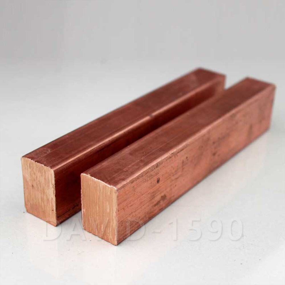 1pcs 100mm 99.9% Pure Copper C11000 Cu Metal Block Copper Flat Bar Electrode Bar
