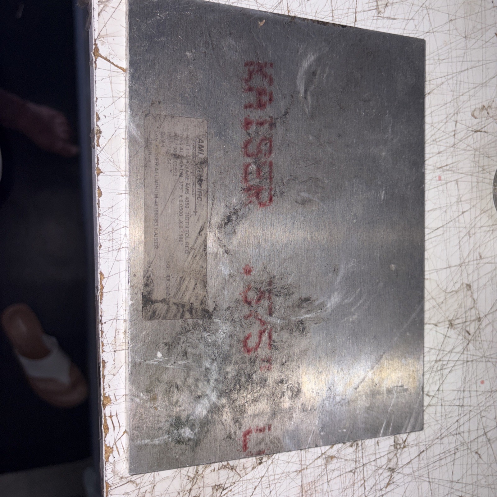 7050 T7451 Kaiser Select Aerospace Aluminum Plate .375”x6”x8”