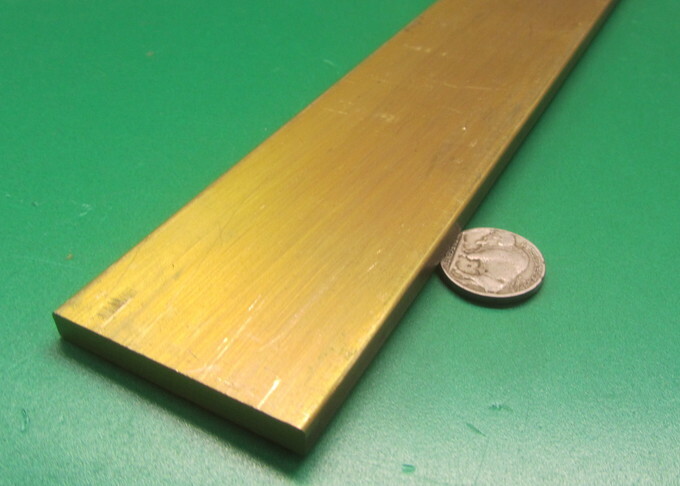 360 Brass Flat Bar 1/4″ Thick x 2.0″ Wide x 48.0″ Length