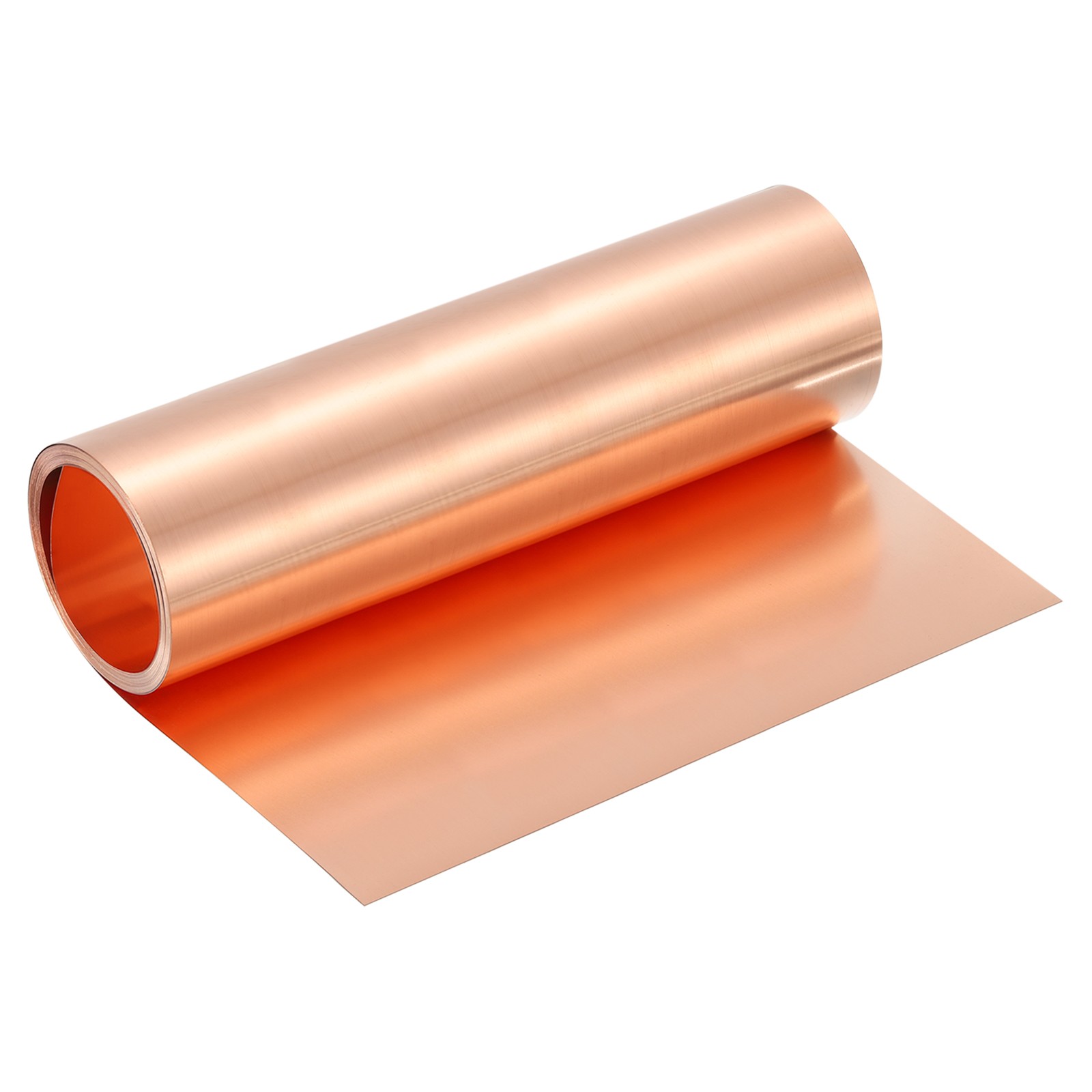 Pure Copper Sheet Roll, 0.2mm 24Ga Thick T2 10Ft x 10in Copper Strip for Craft