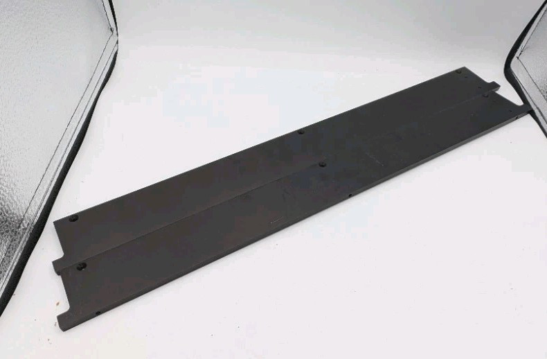 2 PCs Aluminum plate or bracket, 19″ x 2″ x 1/4″ thick machined Drilled Anodized