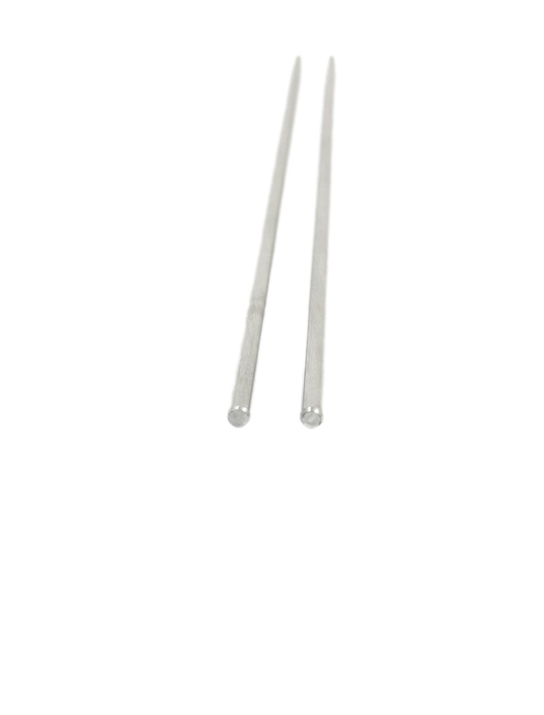 2Pc 2mm Dia DIY Model Stainless Steel Circular Round Rod Bar 4.7″ Long
