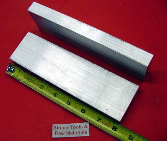 2 Pieces 1″ X 2-1/2″ ALUMINUM 6061 FLAT BAR 8″ long T6511 Solid Plate Mill Stock