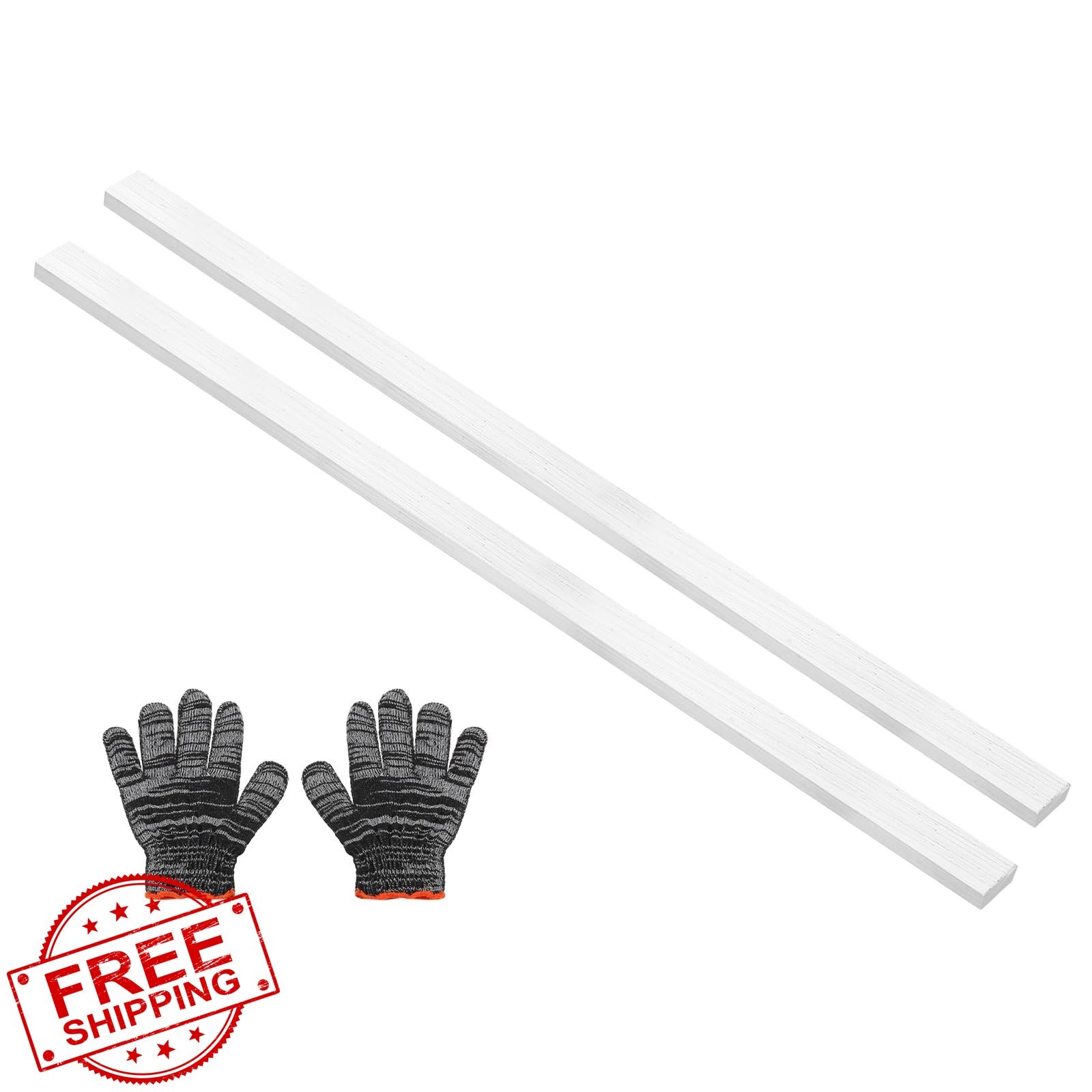 uxcell Square Aluminum Bar 0.2″x0.6″x14″ 2 Set