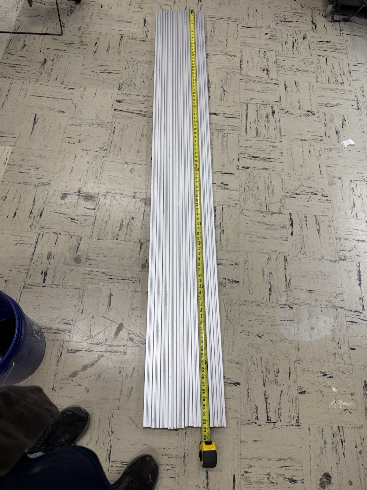 (Lot of 5) 3030 T-Slot Aluminum Extrusion 30mmX30mm X 2349mm or 92-1/2” Long.