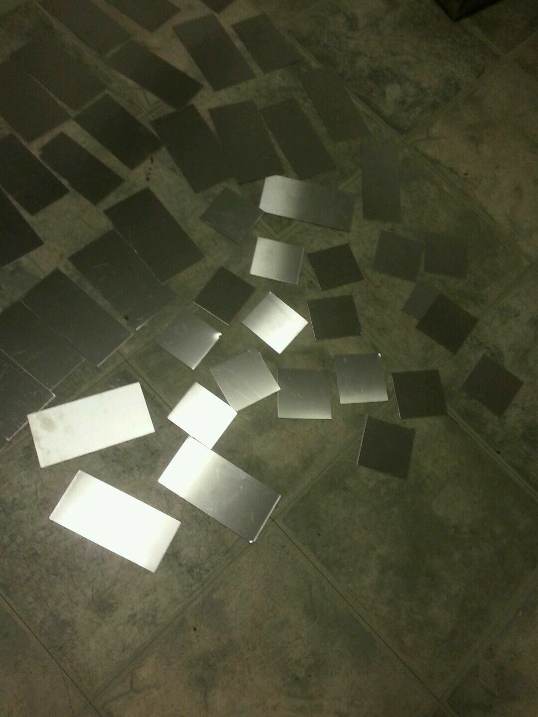 30 piece lot 304 316 Stainless steel scrap 24 gage Plate various sizes 2″ to 6″
