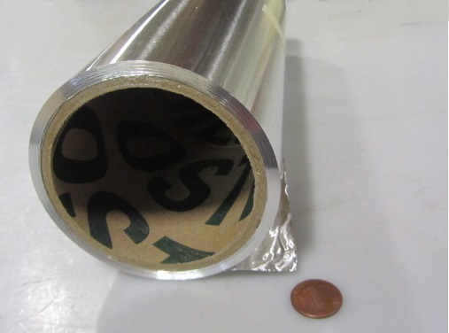 1100 Aluminum Foil (O) .010″ Thick x 6″ Wide x 50 Feet Long Roll