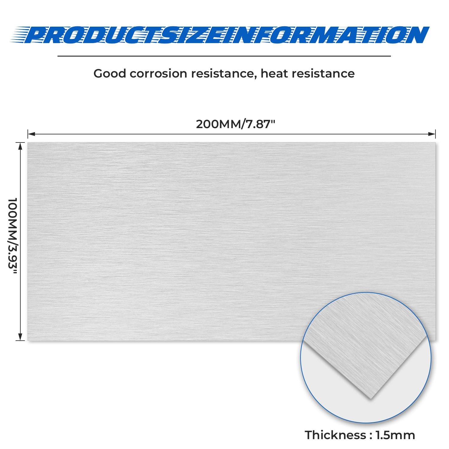 2 Pack 6061 T651 Aluminum Sheet 4″ x 8″, 16 Gauge (1.5mm) Metal Plate with Pr…