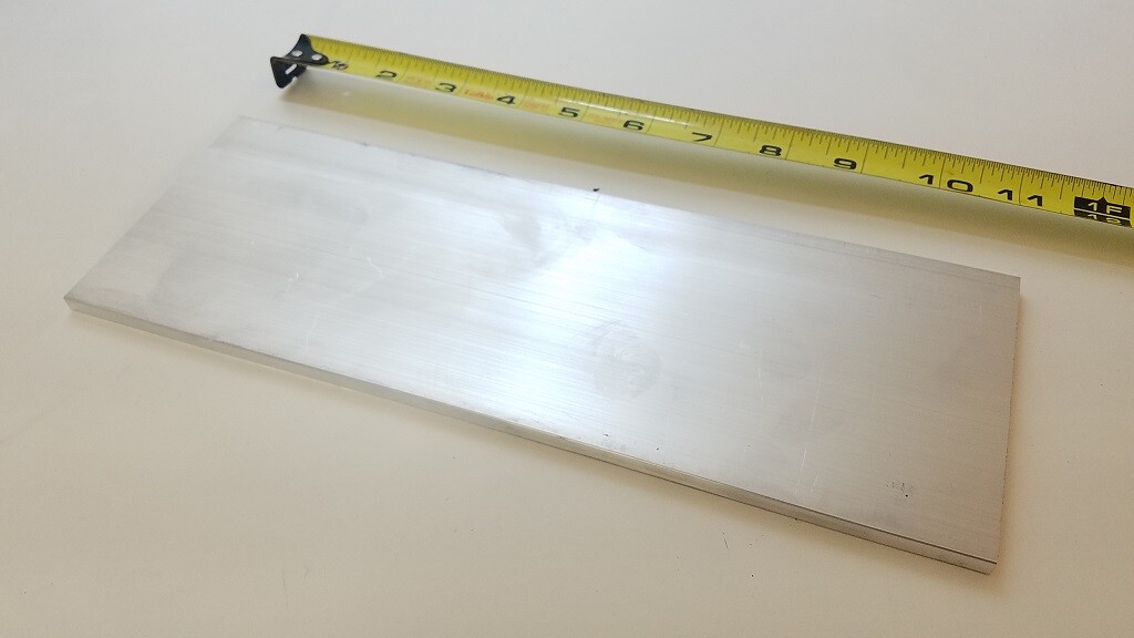 6061 Aluminum Flat Bar, 1/4″ x 4″ x 11″ long, Solid Stock, Plate, Machining