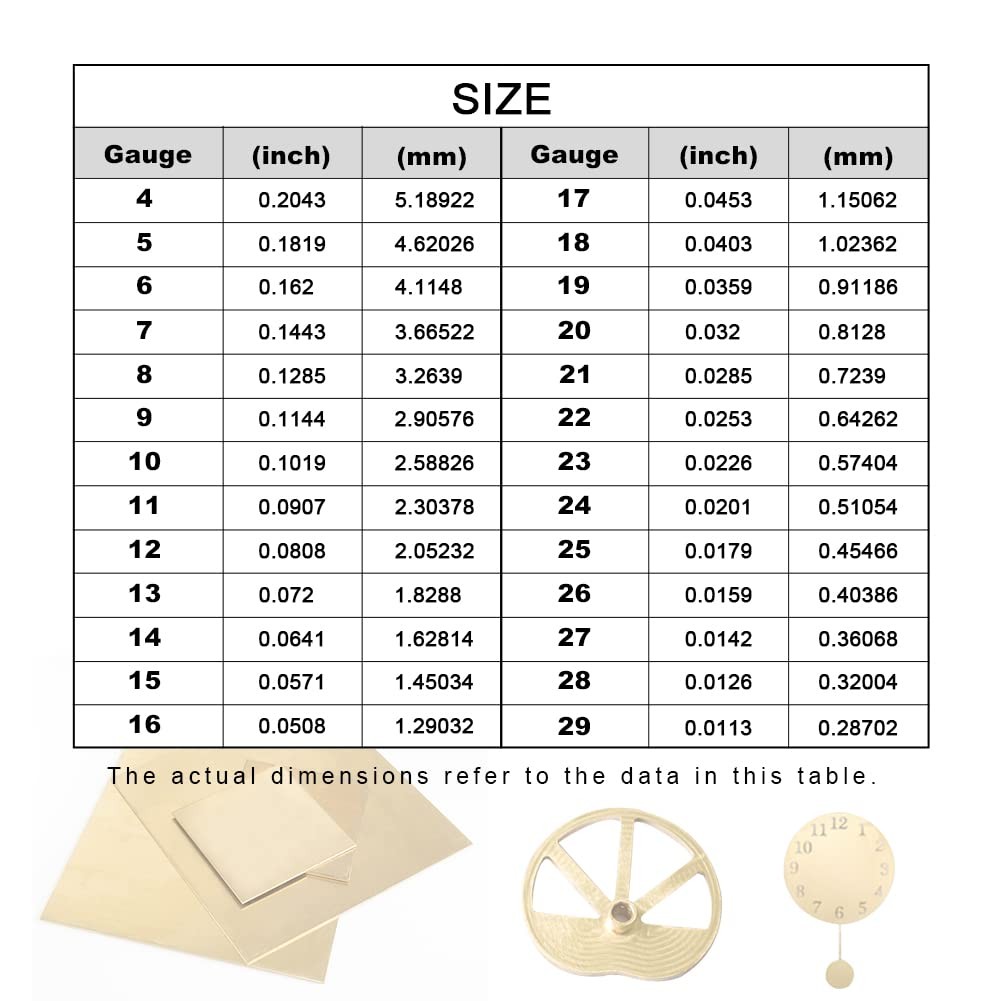 1/8″ x 3/8″ x 8″ Brass Flat Bar, 9 Gauge Metal Brass Sheet Stock for Models, …