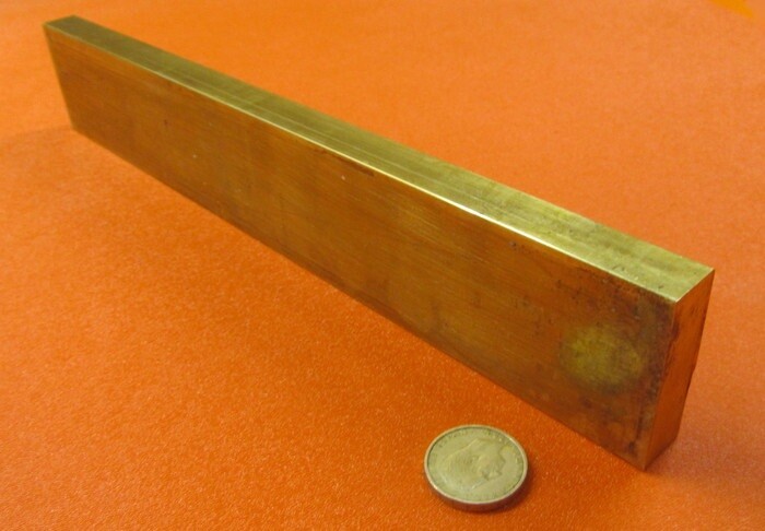 360 Brass Flat Bar 5/8″ Thick x 2.00″ Wide x 12.0″ Length