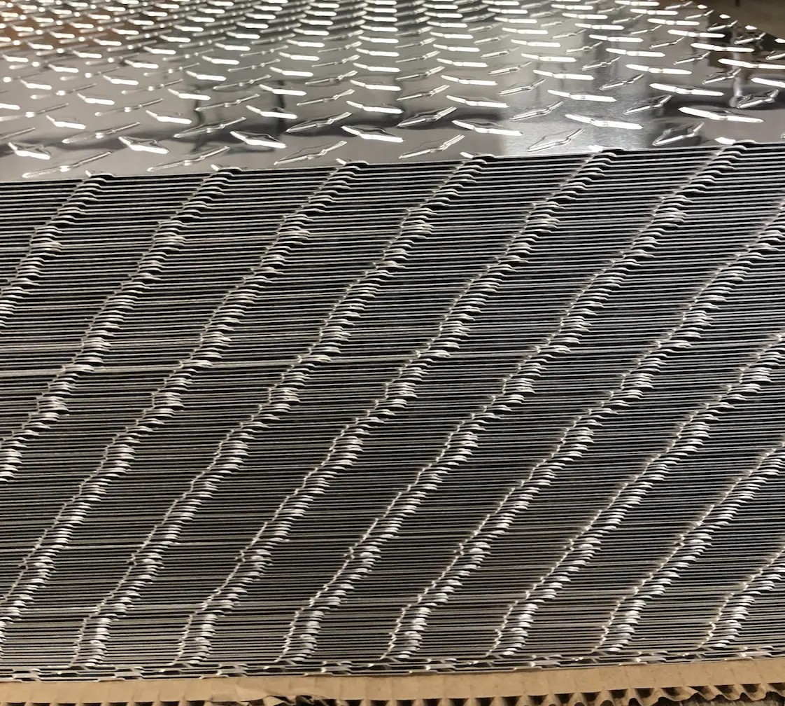 48″x 96″x .04″ Aluminum Diamond Plate 3003 Plate Sheet For Trailer, RV, Garages