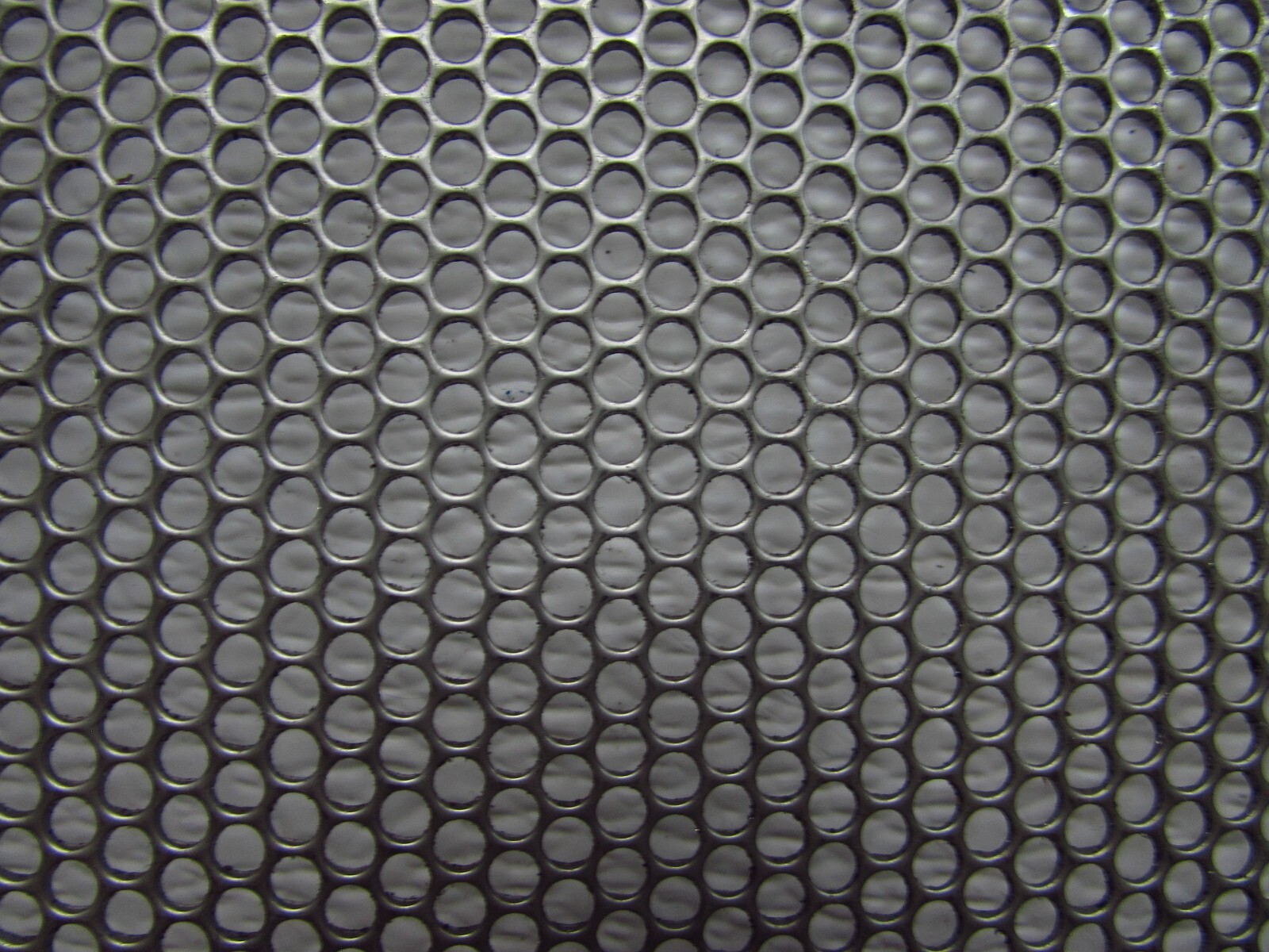 5/32″ HOLES–18 GAUGE– 304 STAINLESS STEEL PERFORATED SHEET– 11-1/2″ X 12″