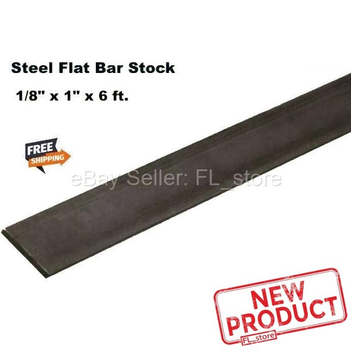 Steel Flat Stock 1/8″ x 1″ x 6 Feet Long Rectangular Bar Unpolished 1018 Alloy