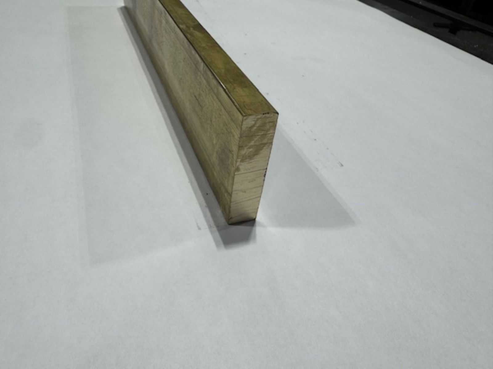 1/2″ x 2″ C360 Brass Flat Bar x 6″ Long, Half Hard, Free Cutting, Mill Stock