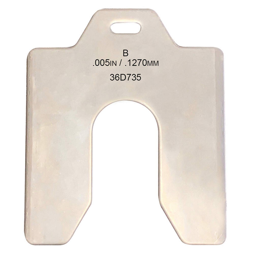 GRAINGER APPROVED 36D735 Slotted Shim,3×3 Inx0.005In,PK20 36D735