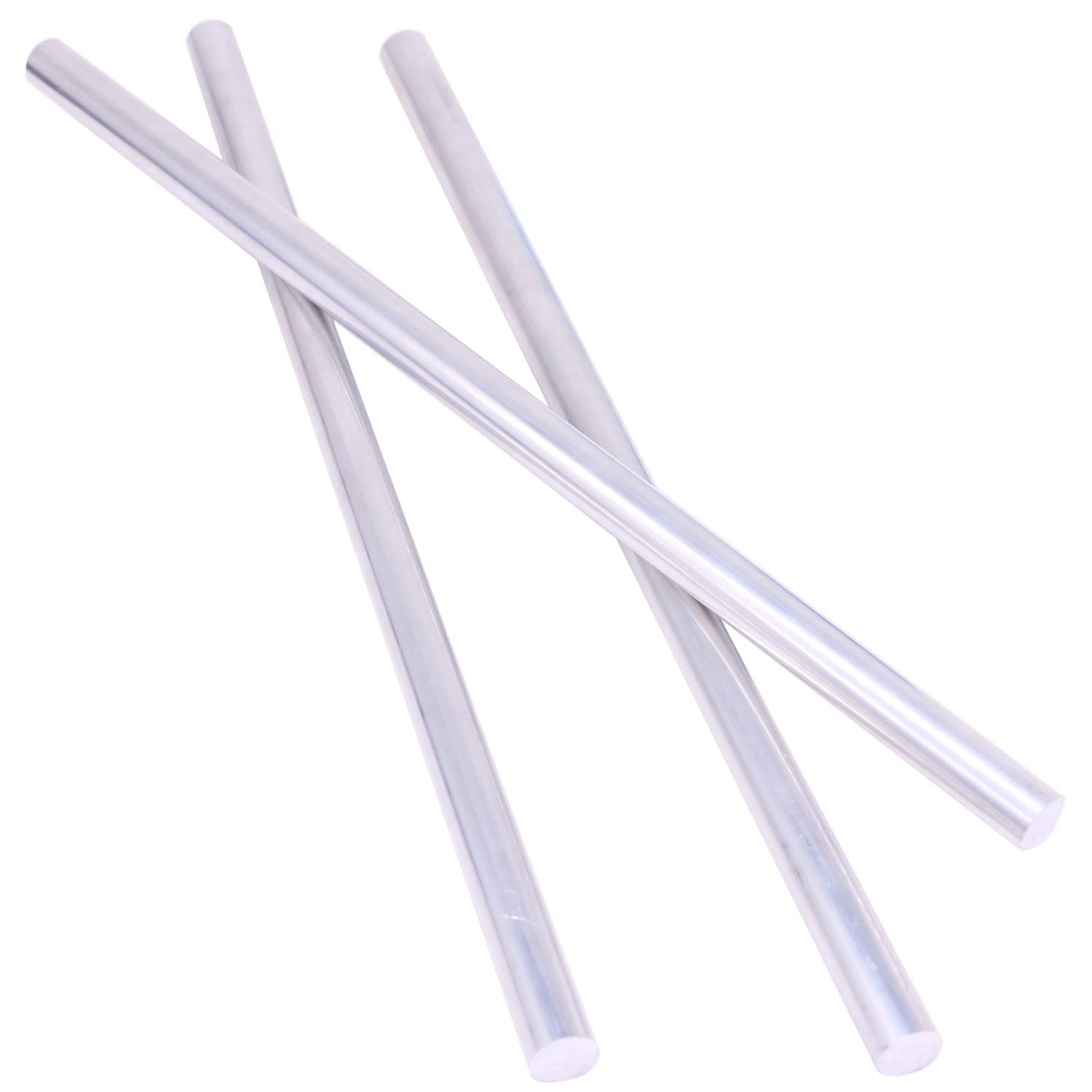 VERNUOS 3 Pieces 1/2″ Diameter 6061 Aluminum Round Rod 12″ Long,+0/ Silver