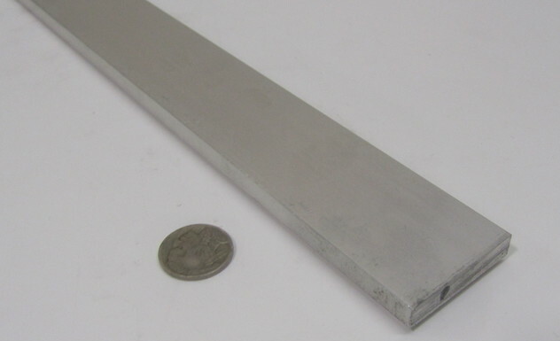 6061 T6 Metric Aluminum Bar, 8mm Thick x 40mm Wide x 3 Ft Length