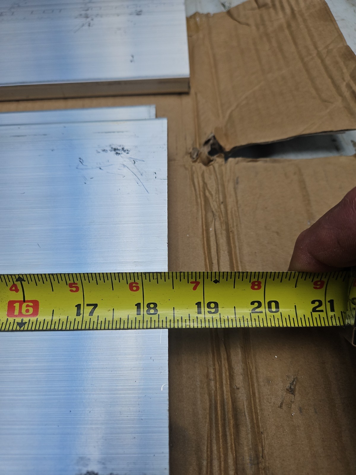 1/2” 6061 Aluminum Bar 18″ Long 8″ Wide Made In USA