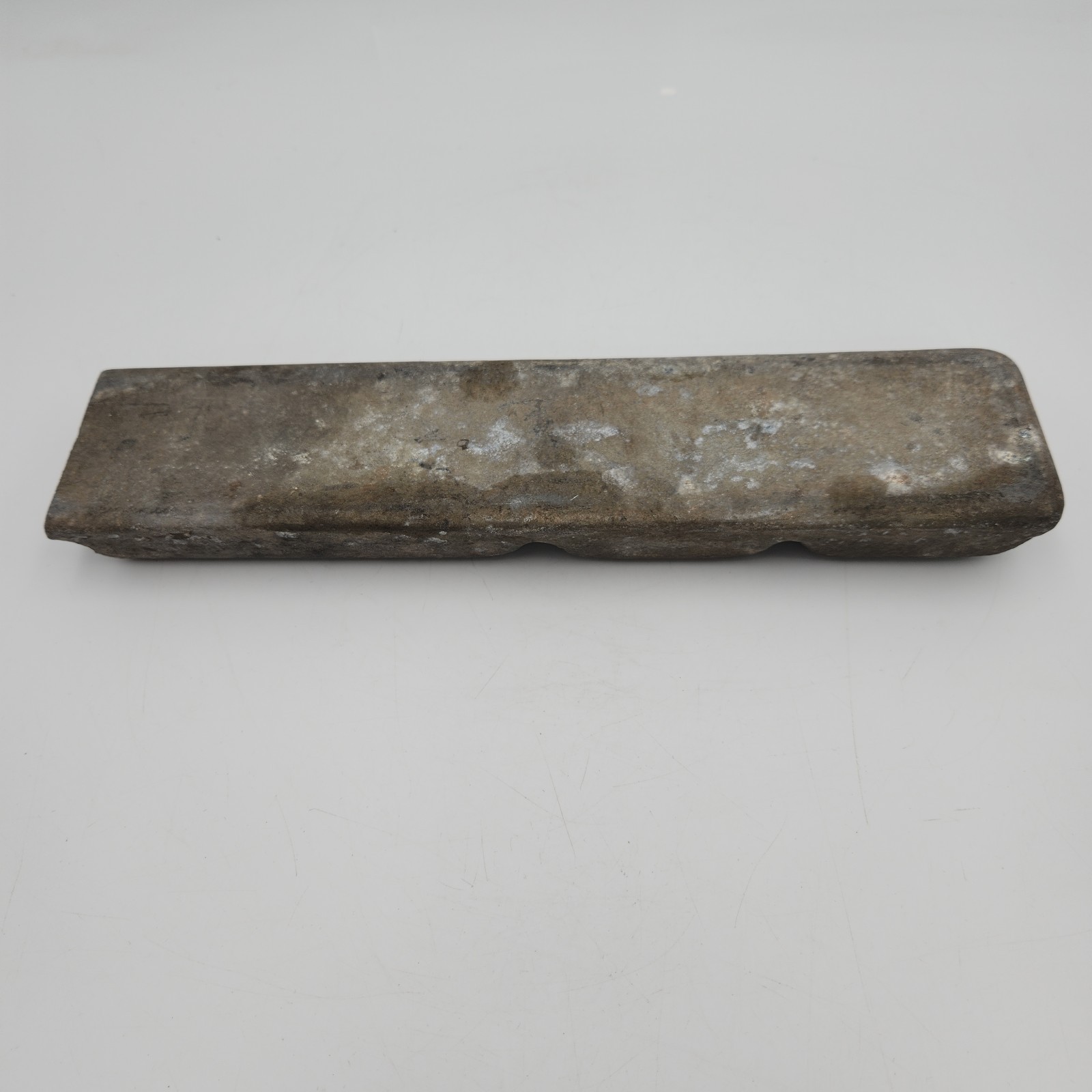 Vintage Apex Smelting Co. Zinc Ingot Bar 8.5 lbs Old Foundry Metal Casting