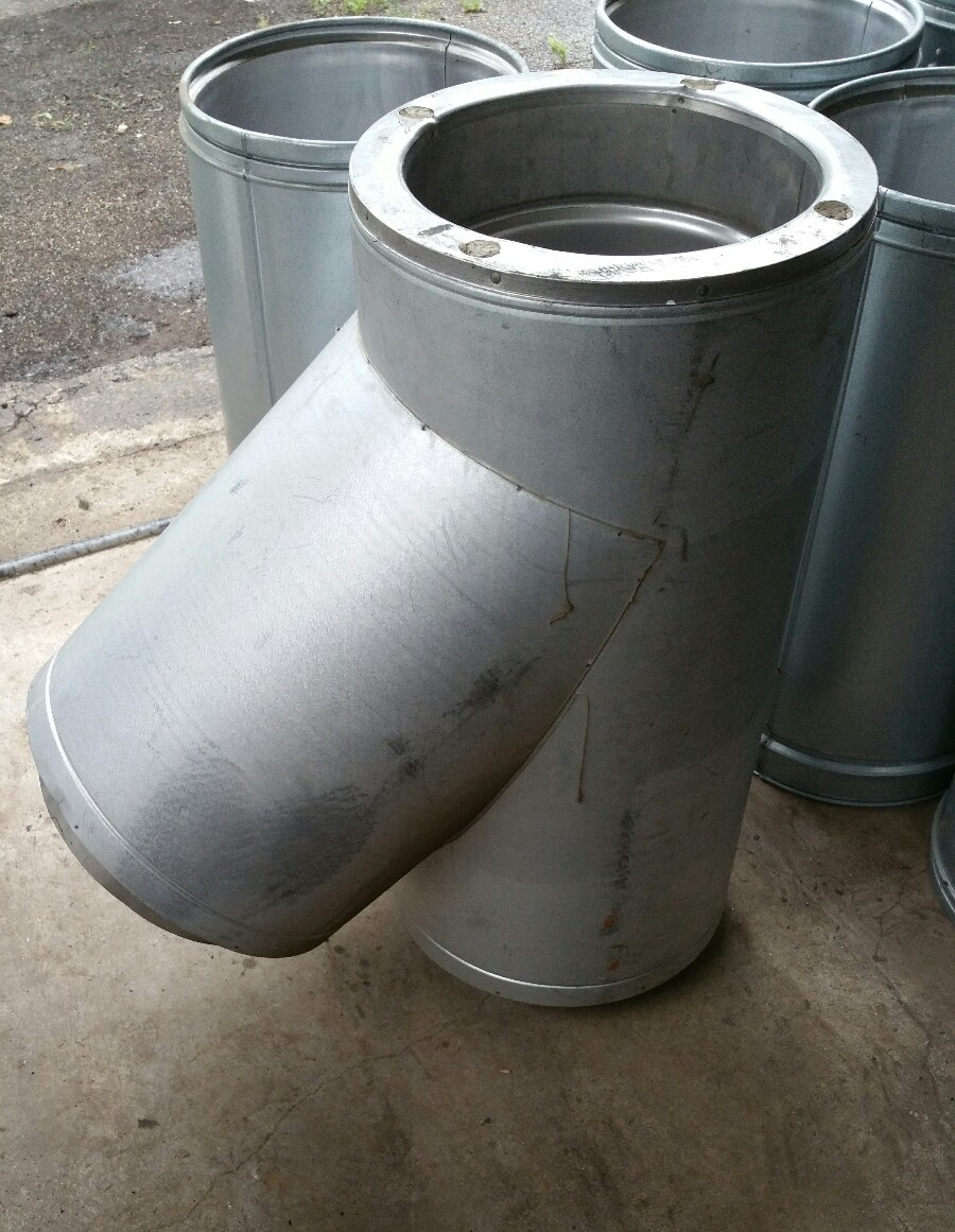 12″ WYE Triple wall HVAC #1012