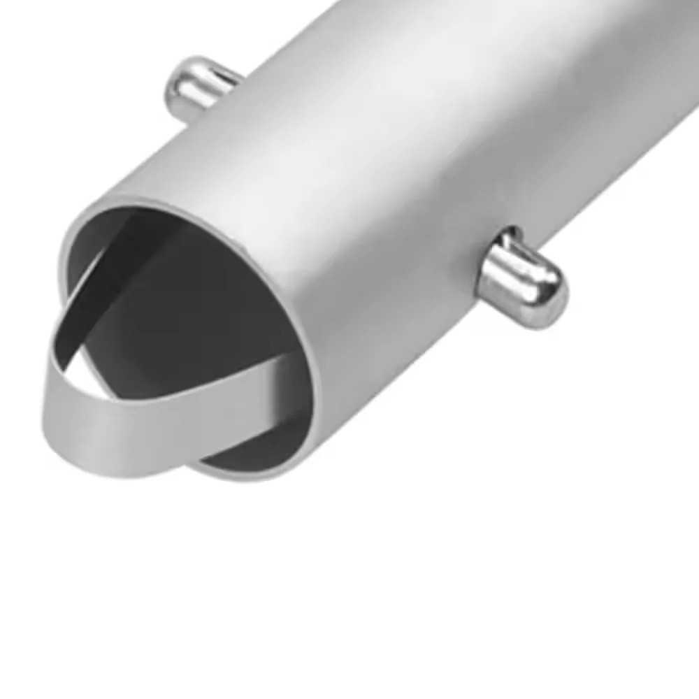 6 ft x 1-3/4 in Aluminum Swaged Button Handle for Concrete Tools 57548