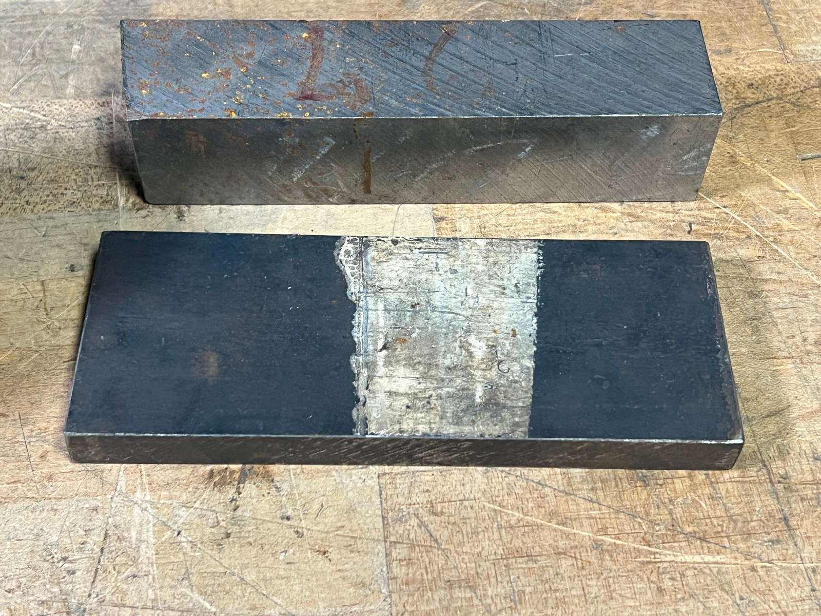 L6 Tool steel gunsmith lot 6 1/2 x 2 1/2 x 1/2 / 6 1/2 x 1 1/2 x 1 3/8